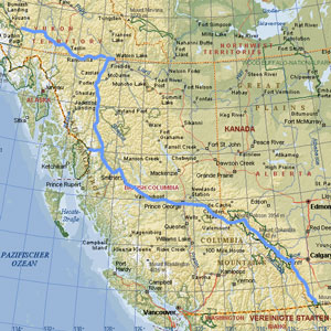 Westkanada Karte | creactie